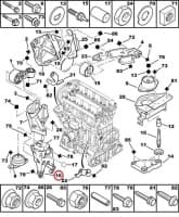 Mootori kinnitus kronstein parem Citroen/Peugeot EW10, EW7