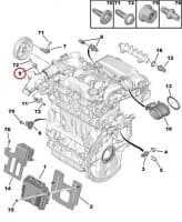 Sisselaskekollektori rõhuandur(MAP) OEM Peugeot/Citroen