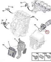 Õhukulumõõtja(MAF) OEM Citroen/Peugeot 2.0HDI