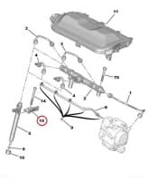 Pihusti kinnitusklamber OEM Citroen/Peugeot 2,0HDI
