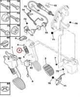 Siduripedaali vedru OEM PSA