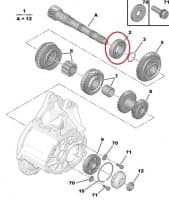 Käigukasti laager 36x72x19 Citroen/Peugeot BE3/BE4 k.kast