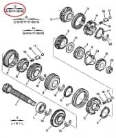 Sünkronisaator 1-2 käik OEM Jumpy/Expert/806