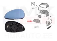 SOODUS!!! Peegliklaas vasak soojendusega Citroen C4