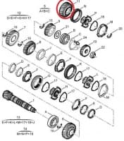 5-käigu hammasratas 53H (53X31) OEM Jumper/Boxer/Ducato -2006