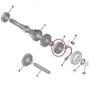 Käigukasti laager 25x62x17 Citroen/Peugeot MA k.kast
