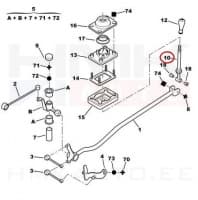 Käigukang kulissiga OEM Citroen/Peugeot