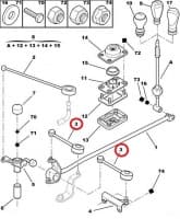 Käiguhoovastiku varras OEM Peugeot Partner; Citroen Berlingo/Xsara