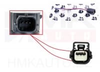 Pistik parkimisandurile juhtmetega 3-klemmi