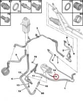 Roolivõimendi toru otsik OEM Boxer/Jumper/Ducato/Transit 06-