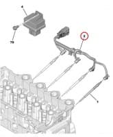 Eelsüüteküünalde juhtmestik OEM Citroen/Peugeot 1,6HDi
