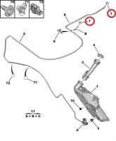 Klaasipesuri pihusti OEM Peugeot 206