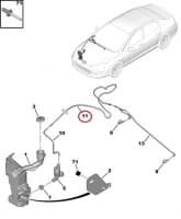 Klaasipesuri voolik OEM Peugeot 407