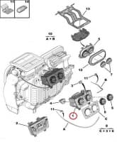 Salongisoojenduse juhtplokk OEM Jumper/Boxer/Ducato 2006-11 (ei A/C)