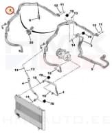 Konditsioneeri torud OEM Citroen Jumpy/Peugeot Expert 2007- 2,0HDi
