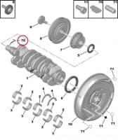 Väntvõlli rihmaratta kiil OEM Peugeot/Citroen