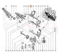1-2. käigu lülituskahvel OEM Renault JB k.kast