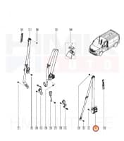 Turvavöö eesmine vasak OEM Renault Trafic III