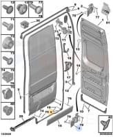 Tagaukse tihend vasak OEM Jumper/Boxer/Ducato 2006- H3