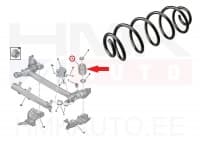 Keerdvedru tagumine Peugeot 207