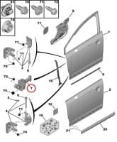 Uksepiiraja esiuksele OEM Citroen C4