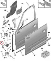 Uksepiiraja esiuksele OEM Citroen C4 Picasso