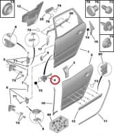 Uksepiiraja tagauksele OEM Citroen C4 Picasso