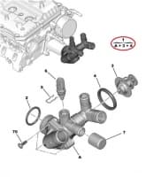 Termostaat korpusega OEM Jumper/Boxer/Ducato 2,2HDI 2011-