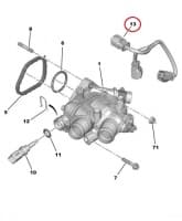 Termostaadi korpuse juhe PSA EP6-mootor