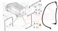 Tagaukse tihend vasak OEM Jumper/Boxer/Ducato 2006- H1