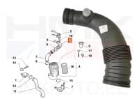 Õhufiltri toru OEM Fiat Ducato 2,3JTD 2011-  Euro5