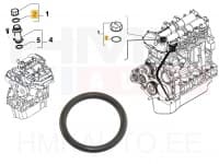 Õli täiteava korgi tihend OEM Fiat/Iveco 2,3/3,0JTD