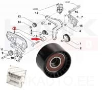 Hammasrihma juhtrull OEM Fiat Ducato 2,2D 2021-