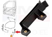Küljeklaasi juhik esiuksele vasak OEM Fiat Doblo
