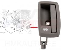 Kapoti avamise hoob OEM Jumper/Boxer/Ducato 06-11