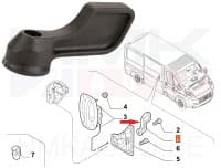 Ukselink liuguksele, sisemine parem OEM Jumper/Boxer/Ducato 2011-  (must)