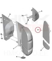 Peegliklaas parem ülemine Jumper/Boxer/Ducato 2006-