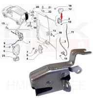 Ukselukusti tagauksele, ülemine parem Nemo/Bipper/Fiorino 2007-