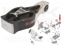 Mootoripadi tagumine Citroen/Peugeot 1,2/1,6/1,6HDi