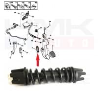 Siduripedaali vedru Citroen/Peugeot