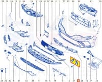 Esistange kandurite komplekt (vasak&parem) Renault Clio V