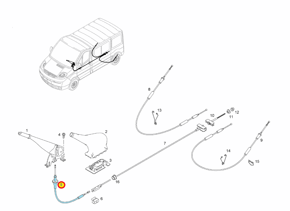 Seisupiduritross eesmine OEM Trafic/Vivaro/Primastar 01-09