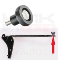 Liugukse rullide remontkomplekt, ülemine(vasak/parem) Jumpy/Expert 2007-