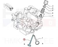 Klapp väljalase OEM Citroen/Peugeot/Fiat 2,0 16V  EW10