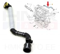 Karterituulutuse toru OEM Citroen/Peugeot/Fiat 2,0HDi (DW10)