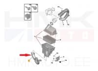 Õhufiltri toru OEM Peugeot 308 2,0HDi
