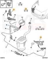 Esistange kronstein(tulepesurile) OEM Berlingo/Partner 12-