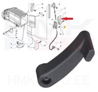 'Ukselink tagauksele, sisemine vasak OEM Jumper/Boxer/Ducato 2011-