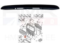 Numbritulede katteliist OEM Berlingo/Partner 2008- (tagaluugiga)