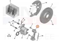 Pidurisadula raam (kelk) eesmine OEM Citroen Berlingo/Peugeot Partner 2018-21